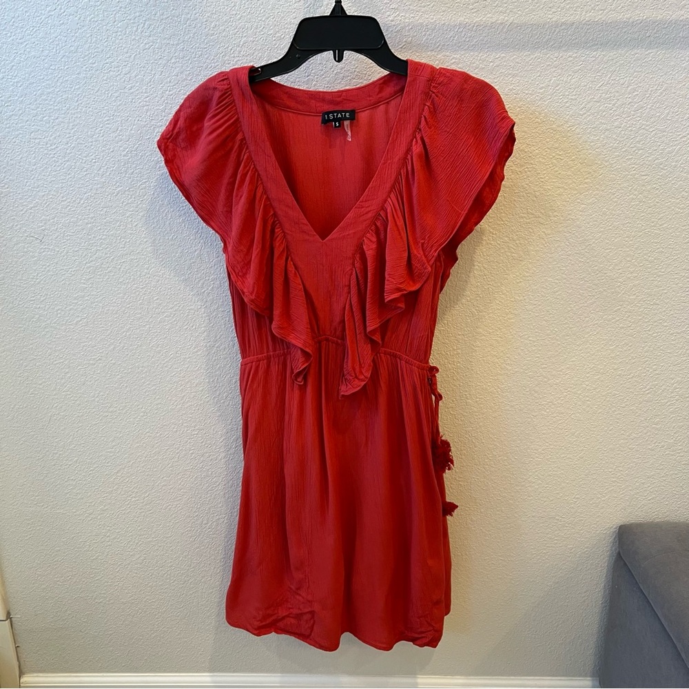 1 State Ruffle Dress